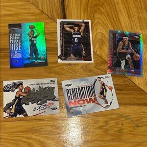 Jeremiah Fears Rookie Card set New Orleans Pelicans Topps